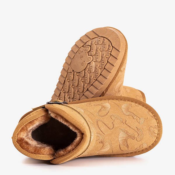 Bottes de neige marron pour enfants avec boucle Smaragda - Footwear