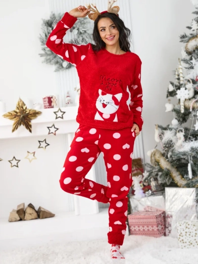 Pyjamas Royalfashion pour femmes avec un chaton