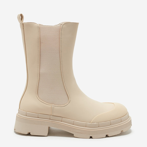 Bottes hautes pour femmes beige mat Namrid - Footwear