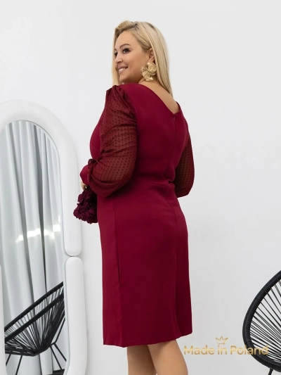 Élégante mini-robe pour femmes avec manches en résille Evilla
