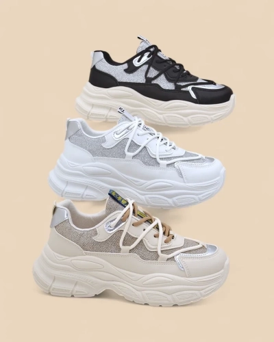 Sneakers Royalfashion pour femmes sur semelle épaisse Teresii