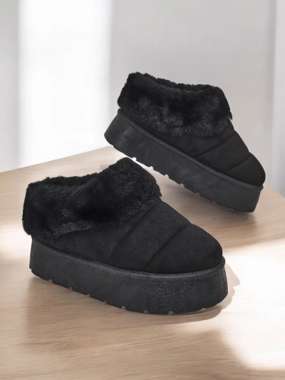 Royalfashion Bottines courtes pour femmes style bottes de neige a'la Eliozi