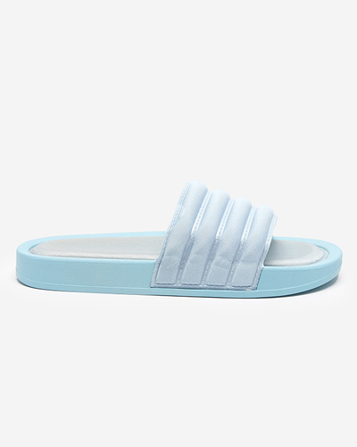 Chaussons rayés pour femme de couleur bleue Lenira - Footwear