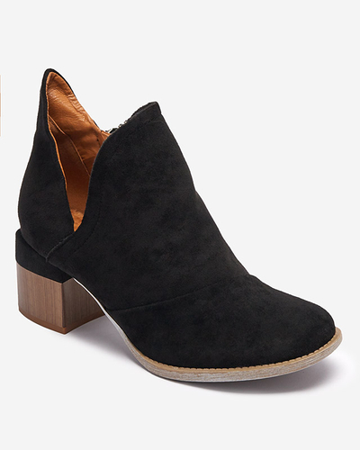 Bottes isolées noires pour femmes sur un poteau Karela marron - Chaussures