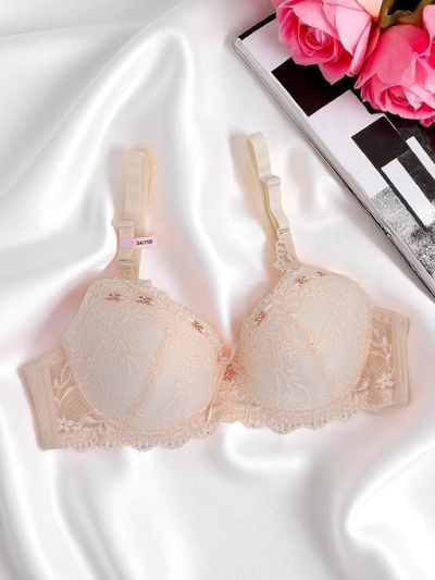 Royalfashion Soutien-gorge rembourré en dentelle pour femme Delicate Grace