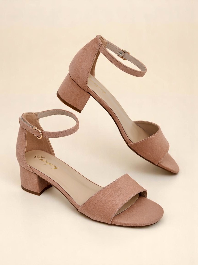 Royalfashion Sandales à talons bas SoftHeels pour femmes