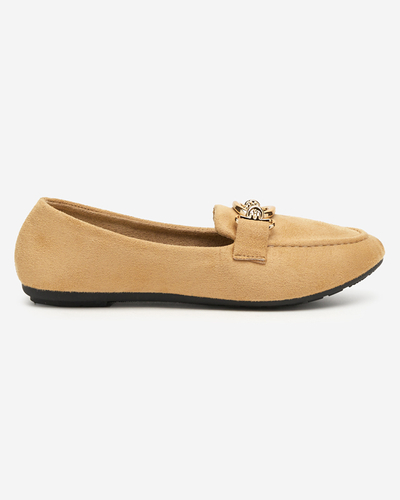 Mocassins en éco-daim beige Brussi - Footwear