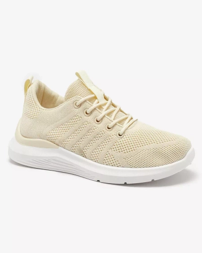Chaussures de sport en tissu crème pour femme Bofia - Footwear