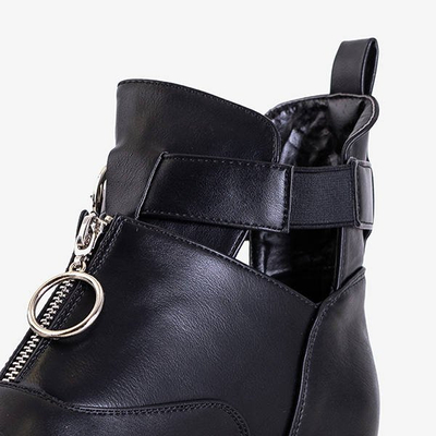 Bottes noires pour femmes à découpes Egeria - Footwear
