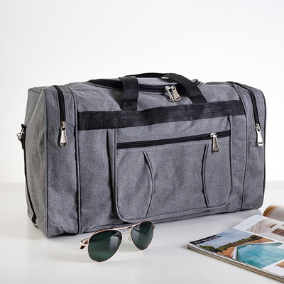 Sac de voyage gris avec poches - Sacs à main