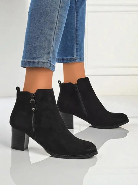 Bottines pour femmes en éco-daim à talons Midnight Bloom