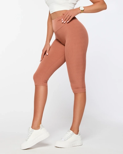 Leggings cyclistes côtelés pour femmes - Vêtements
