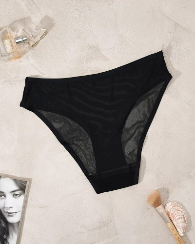 Royalfashion Culotte noire en maille pour femme