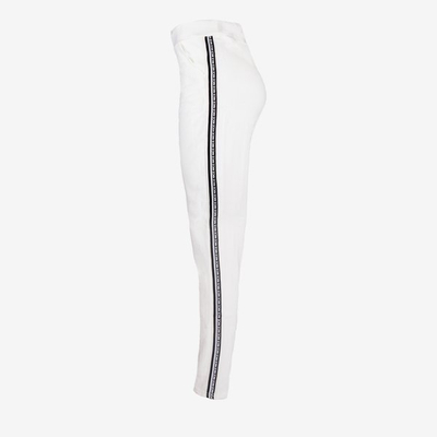 Pantalon de survêtement femme blanc à rayures - Pantalon 1