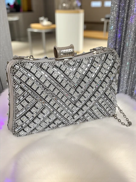 Royalfashion Pochette pour femme avec strass Seraphine Glint