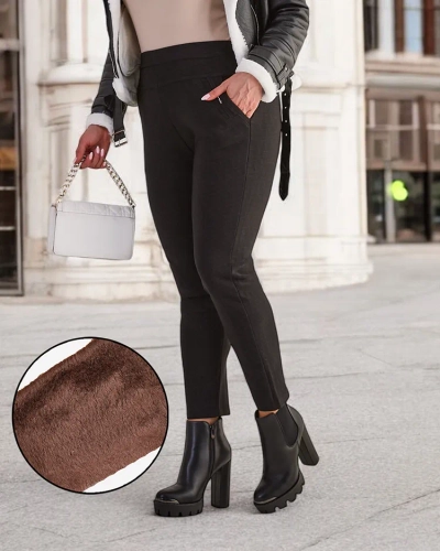 Royalfashion Pantalon teggings femme Warmed PLUS SIZE