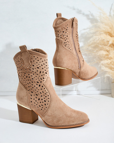 Royalfashion Bottes basses ajourées Mozie pour femme