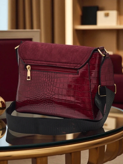 Petit sac à main pour femme en cuir écologique avec gaufrage Narelle