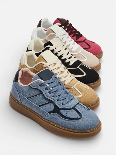 Baskets pour Femmes Aurora Beige en Nubuck Écologique