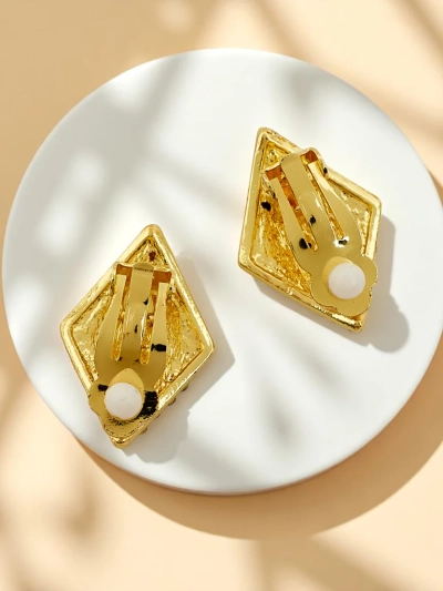 Royalfashion Boucles d’oreilles à clip pour femme avec zircon cubique