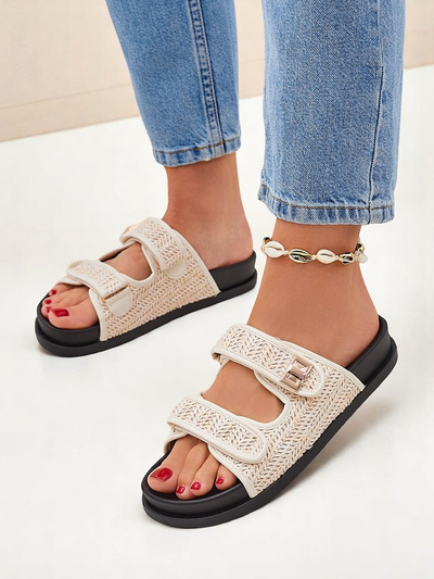 Chaussons tressés pour femmes Royalfashion Delibeli