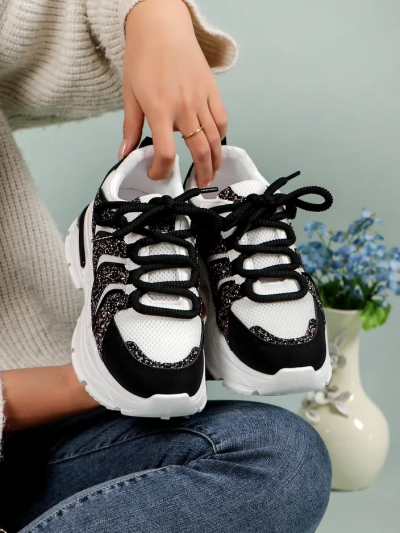 Royalfashion Baskets Sportives à Plateforme pour Femmes Angello
