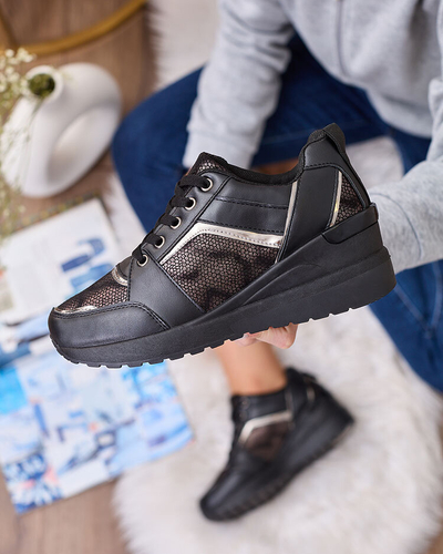 Royalfashion Baskets sportives à semelles compensées pour femme Tericas