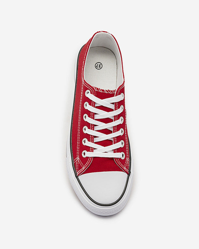 Rouge Baskets classiques à lacets pour femme Ogisa - Chaussures