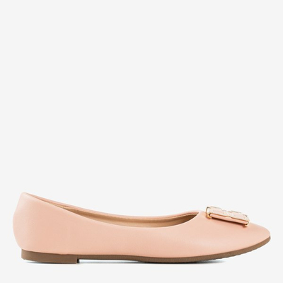 Ballerines roses pour femmes avec un ornement sur la pointe Rionach - Footwear