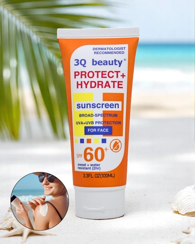 3Q Beauty Crème solaire visage résistante à l'eau SPF 60