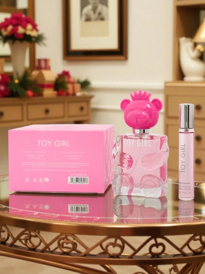 Coffret Eau de parfum inspirée et vaporisateur de sac pour femme Toy Girl Pink