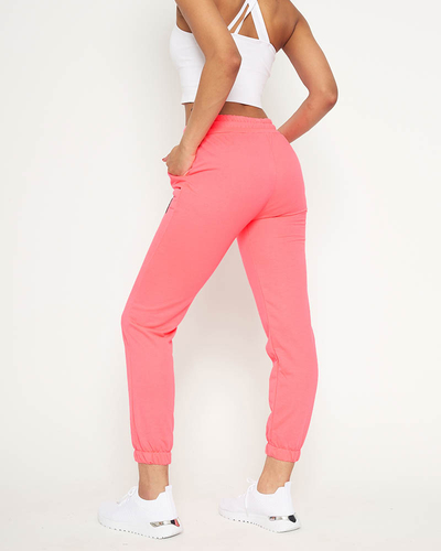 Pantalon de survêtement femme rose fluo - Vêtements