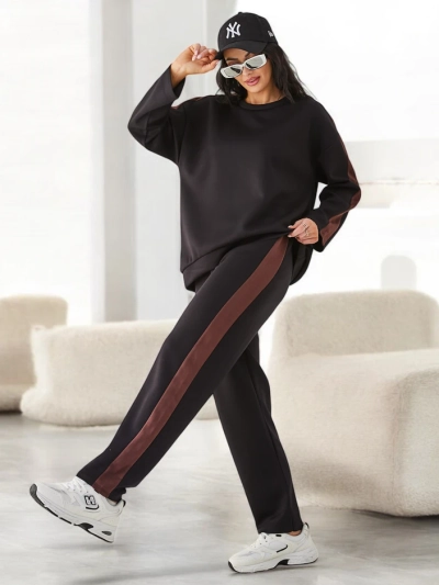 Royalfashion Ensemble de survêtement pour femmes Forme décontractée