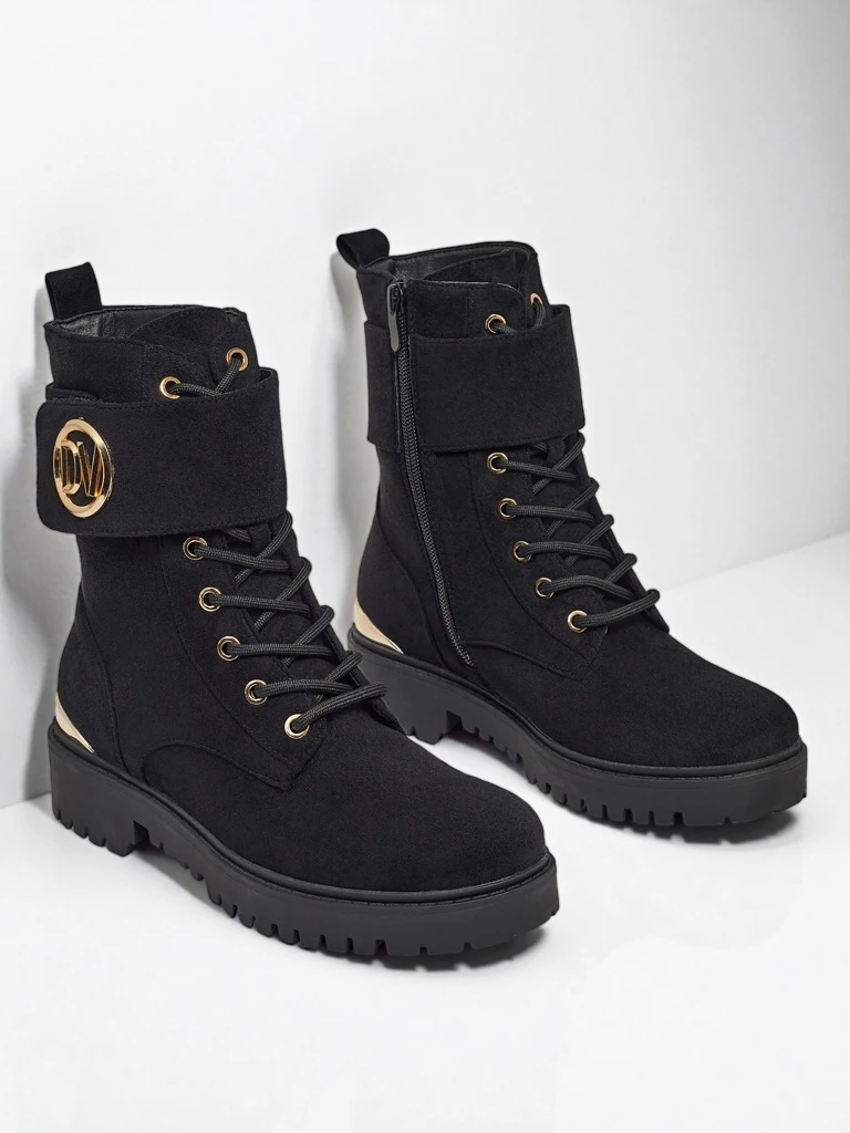 Bottines worker pour femmes avec décorations Lorice