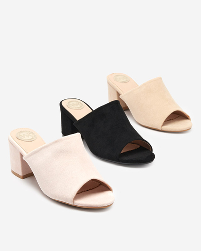 Chaussons femme beiges sur tige basse Opetik - Footwear