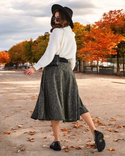 Jupe midi pour femme Royalfashion