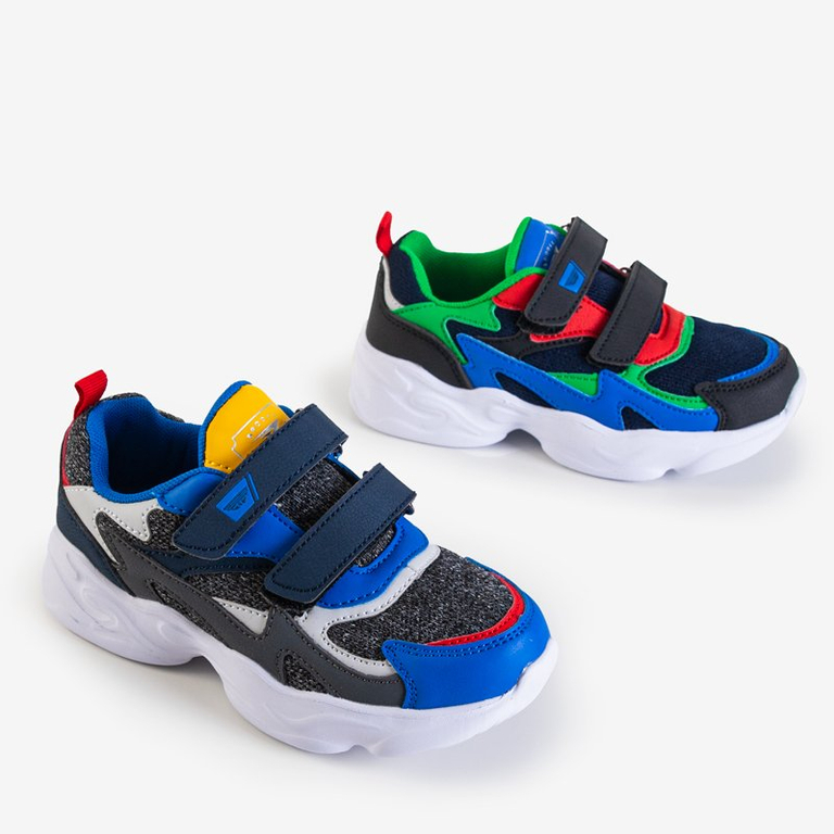 Chaussure de sport enfant bleu marine avec empiècements colorés Jello - Footwear