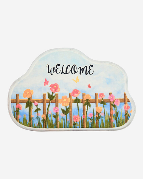 Royalfashion Tapis de paillasson coloré avec fleurs 40x60