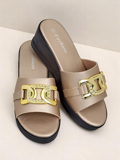 Royalfashion Sandales compensées femme Nolia