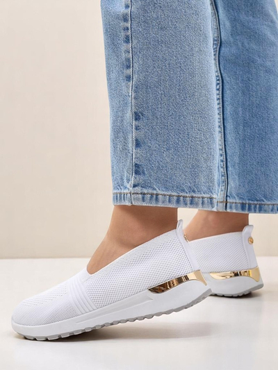 Royalfashion Chaussures à enfiler en tissu pour femmes Perfeti