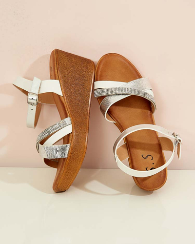 Royalfashion Sandales pour femmes avec zircons Bozi