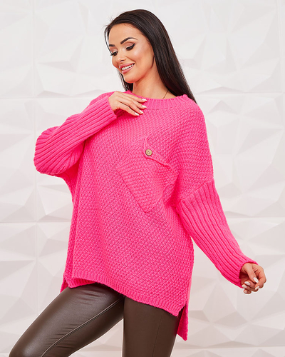Royalfashion Pull femme rose néon