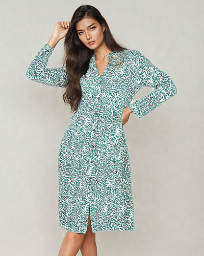 Royalfashion Robe midi à imprimé pour femme