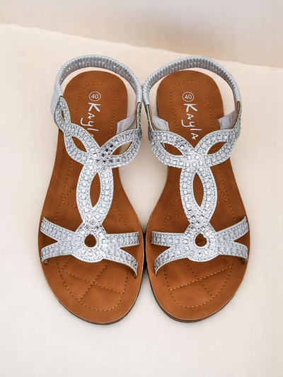 Sandales femme Royalfashion Lola Grace avec brides décoratives