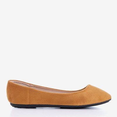 Ballerines Marius en éco-suède marron - Chaussures