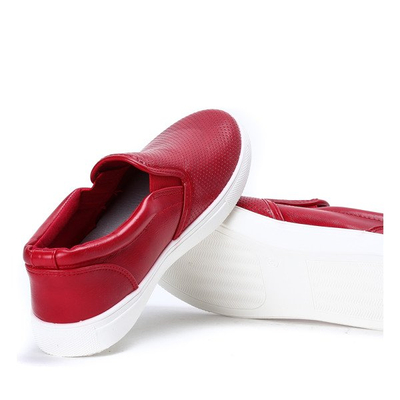 Czerwone tenisówki ażurowe Morgan - Obuwie