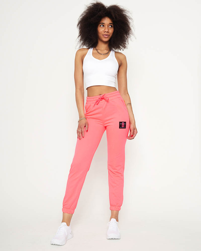 Pantalon de survêtement femme rose fluo - Vêtements
