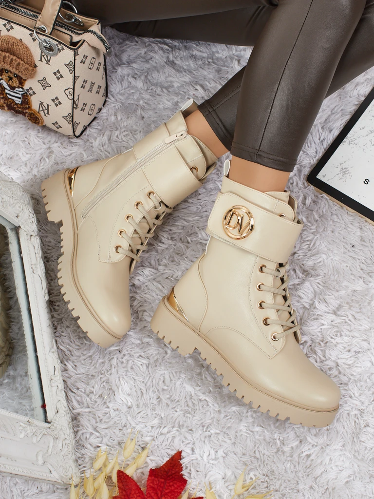 Bottines worker pour femmes avec décorations Lorice