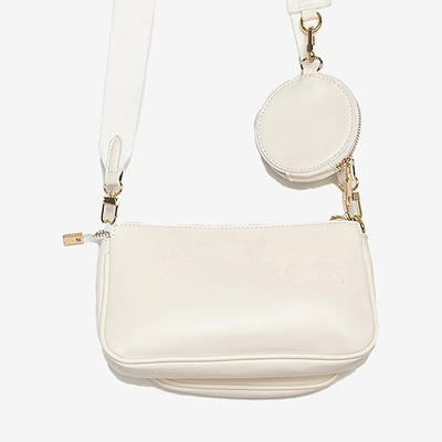 Petit sac à main femme trois pièces en blanc - Sacs à main 1