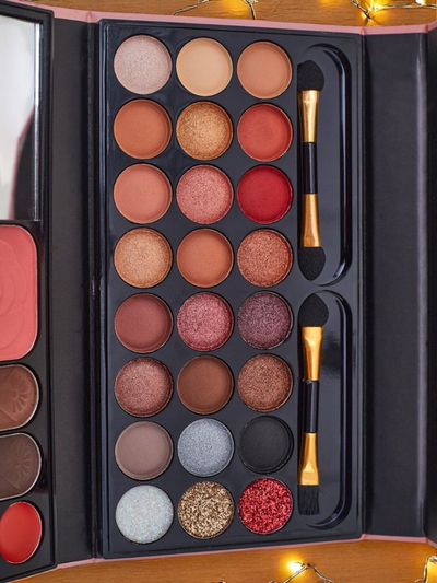 ANYLADY Palette de maquillage compacte - fards à paupières, contouring, lèvres 33 teintes